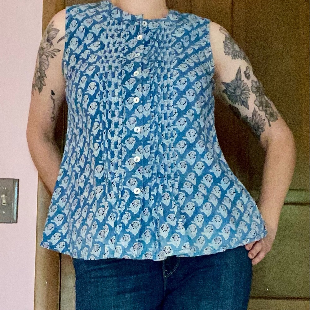 April Cornell Button Up Tank - image 1